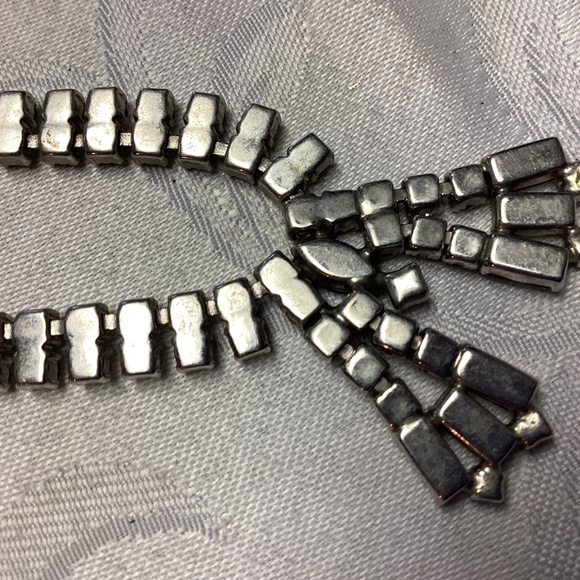 Rhinestone necklace and earrings just stunning vintage - Picture 7 of 8